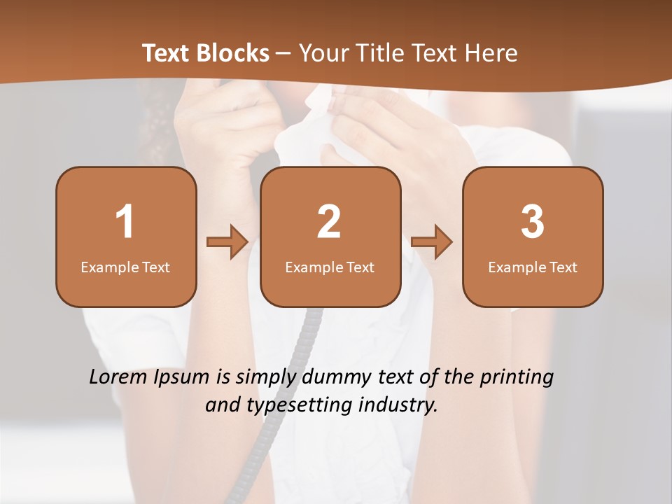 Table People Girl PowerPoint Template