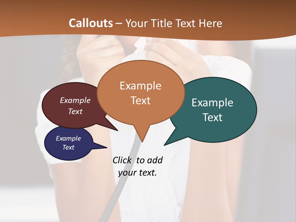 Table People Girl PowerPoint Template