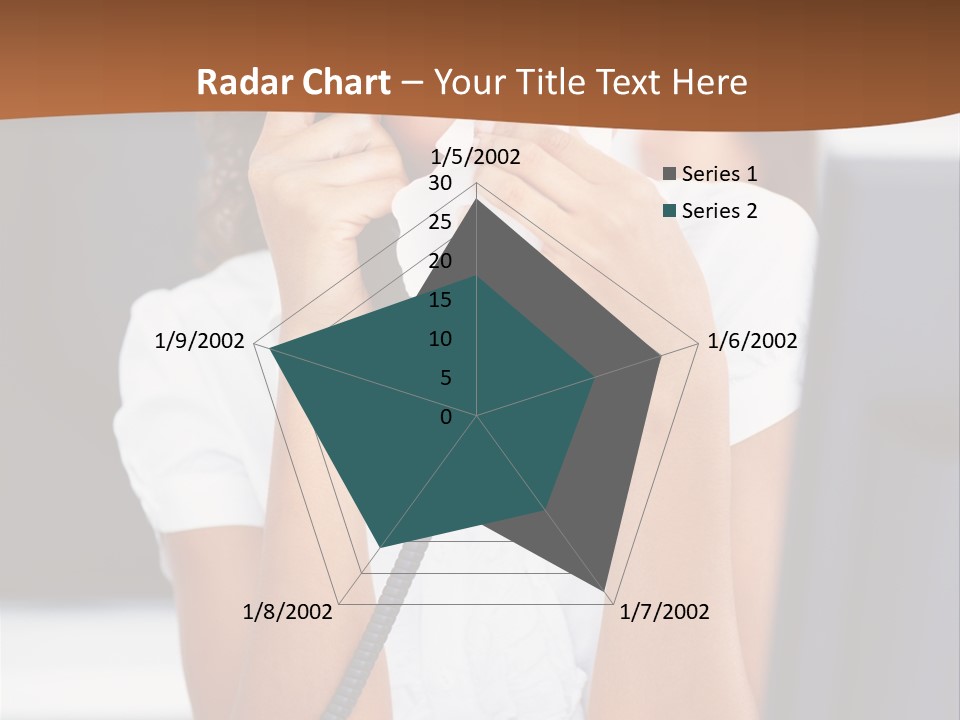 Table People Girl PowerPoint Template