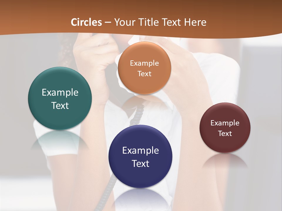 Table People Girl PowerPoint Template