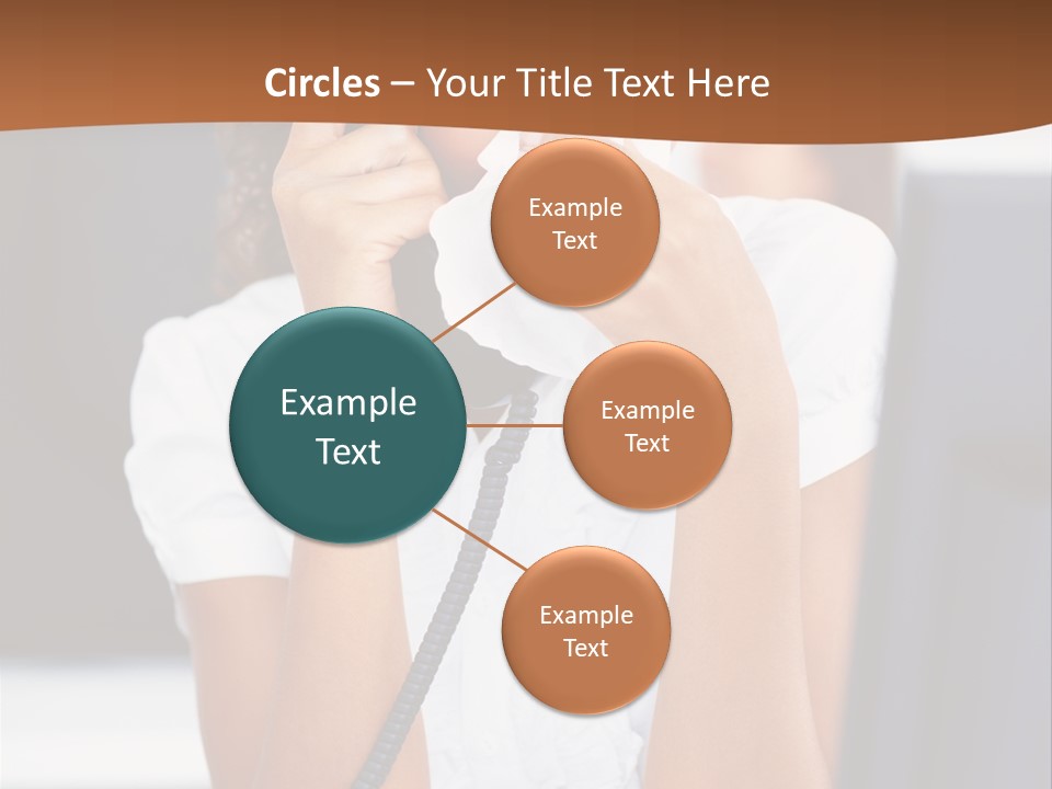 Table People Girl PowerPoint Template