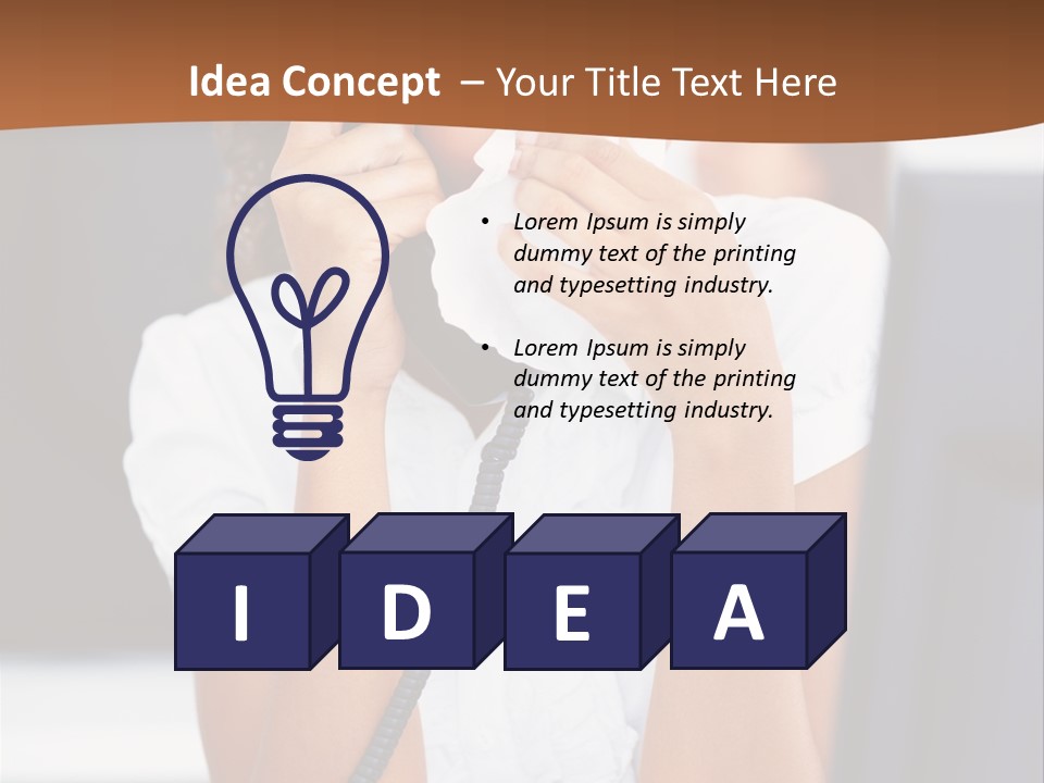 Table People Girl PowerPoint Template