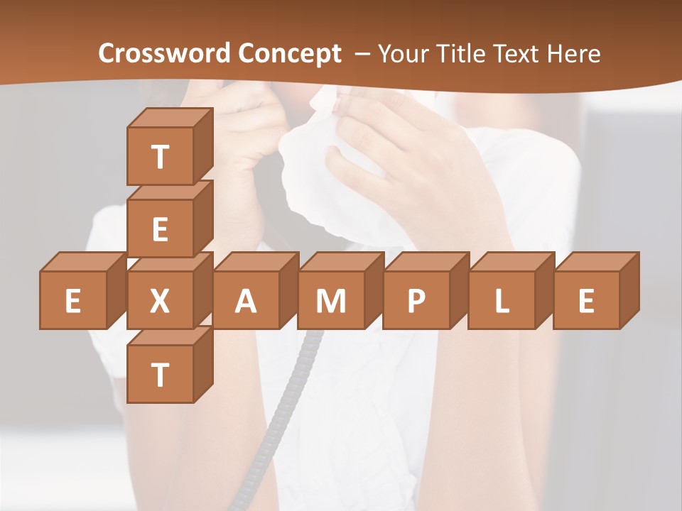 Table People Girl PowerPoint Template