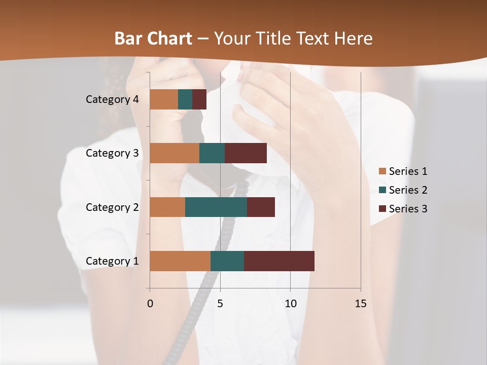 Table People Girl PowerPoint Template