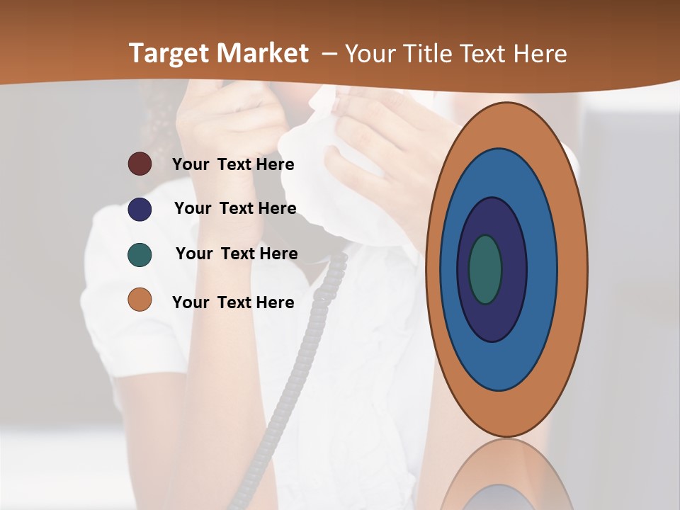 Table People Girl PowerPoint Template