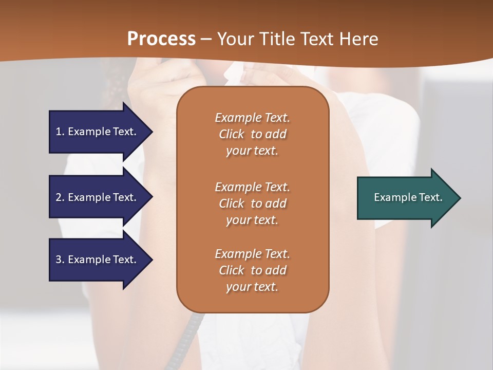 Table People Girl PowerPoint Template