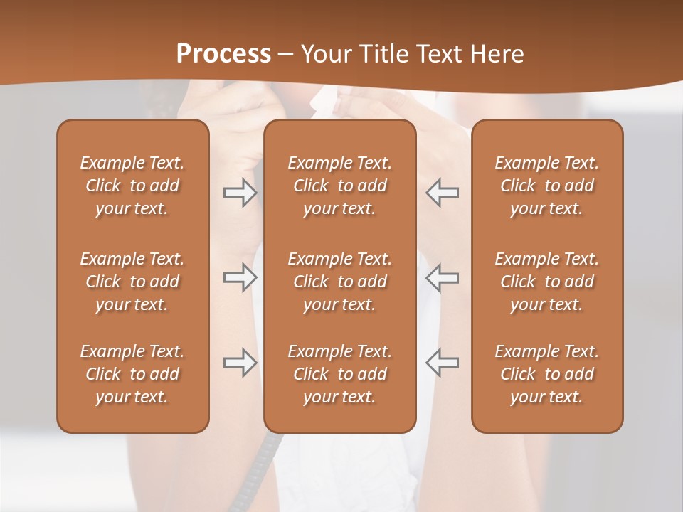 Table People Girl PowerPoint Template