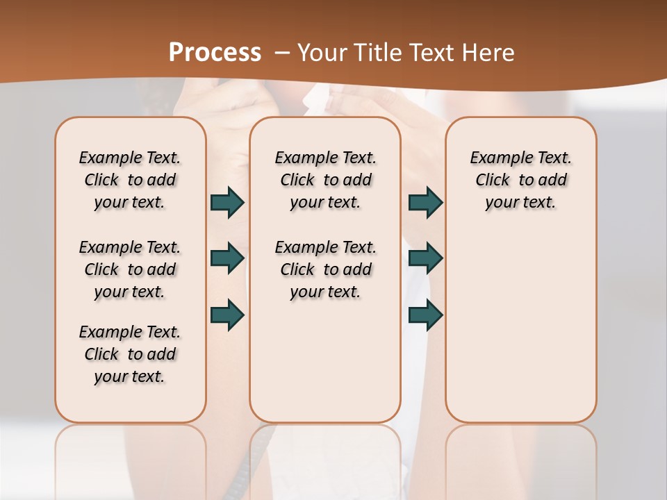 Table People Girl PowerPoint Template