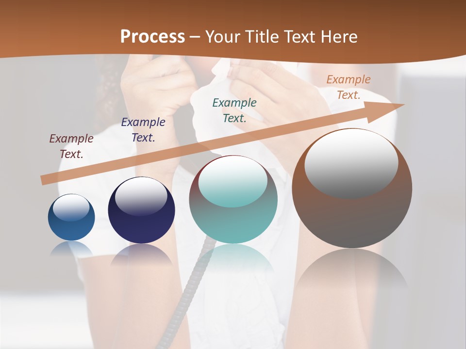 Table People Girl PowerPoint Template