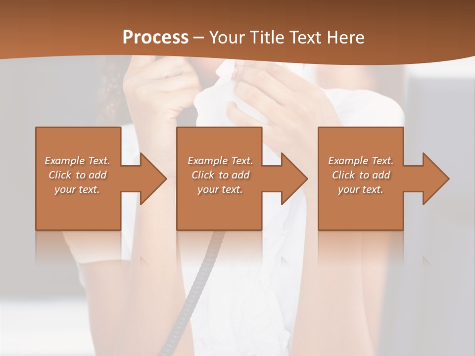 Table People Girl PowerPoint Template