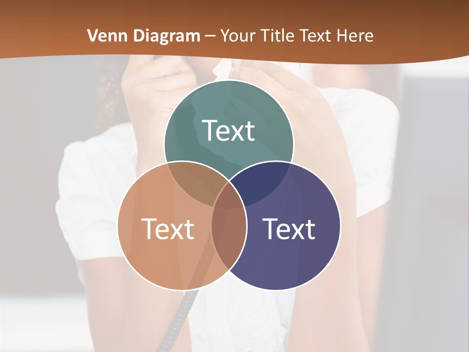 Table People Girl PowerPoint Template