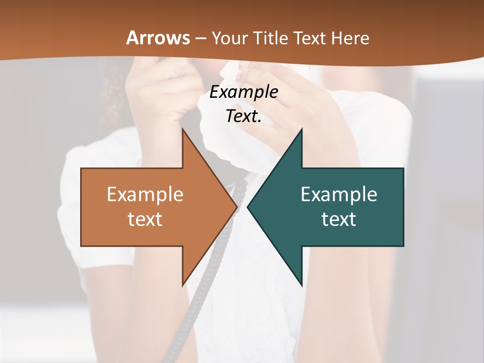 Table People Girl PowerPoint Template