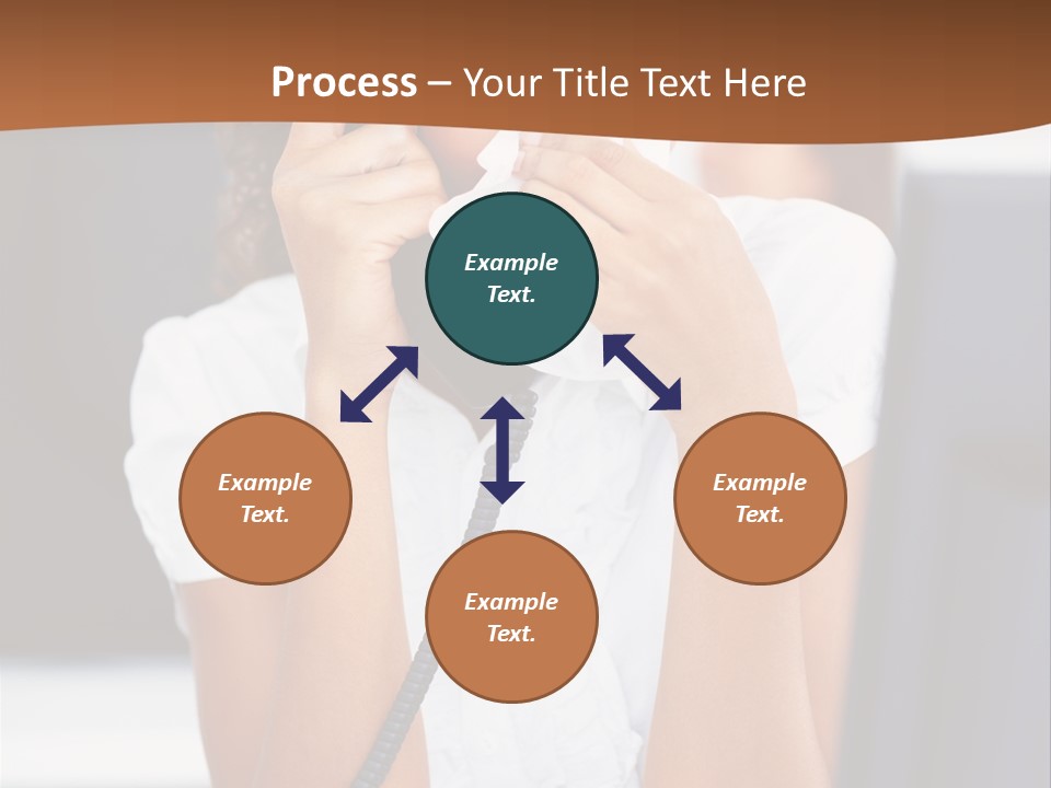 Table People Girl PowerPoint Template