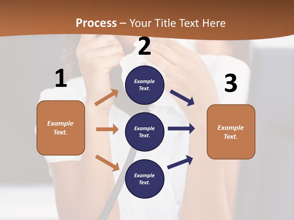 Table People Girl PowerPoint Template
