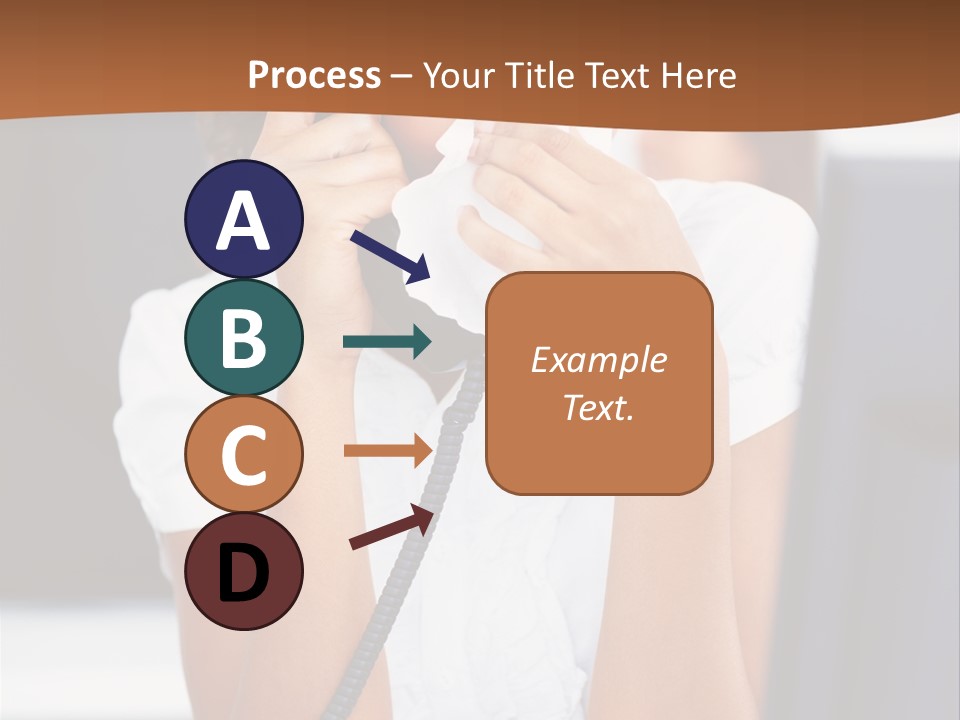 Table People Girl PowerPoint Template