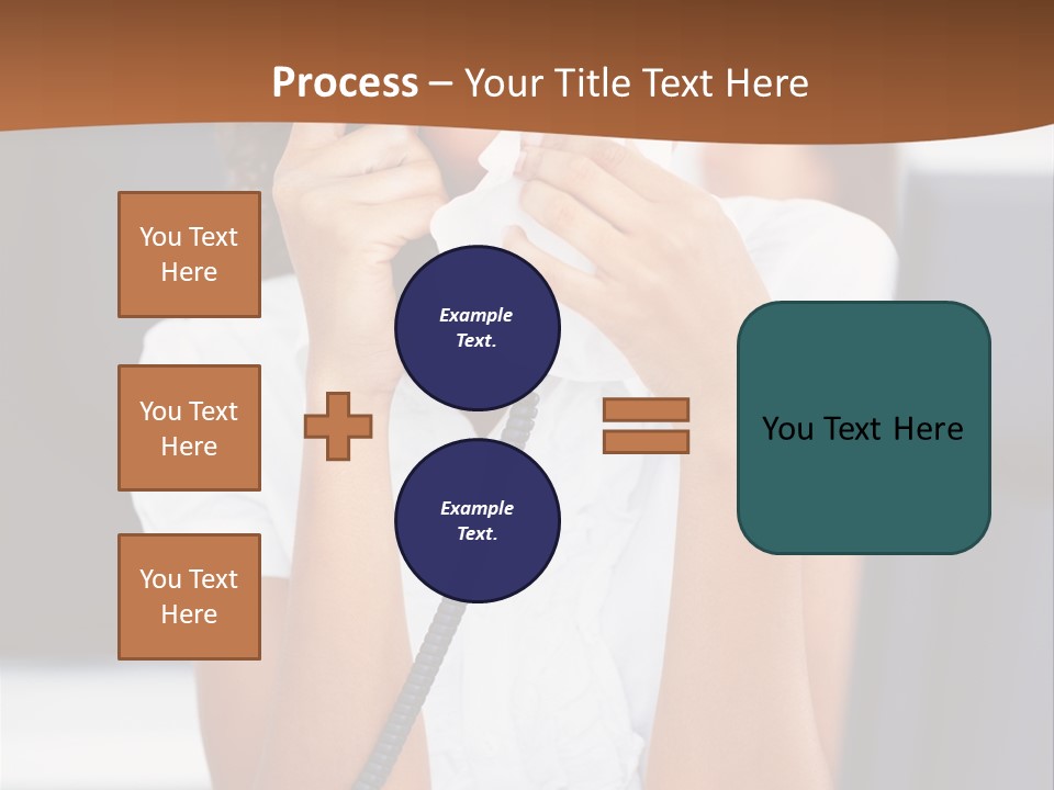Table People Girl PowerPoint Template