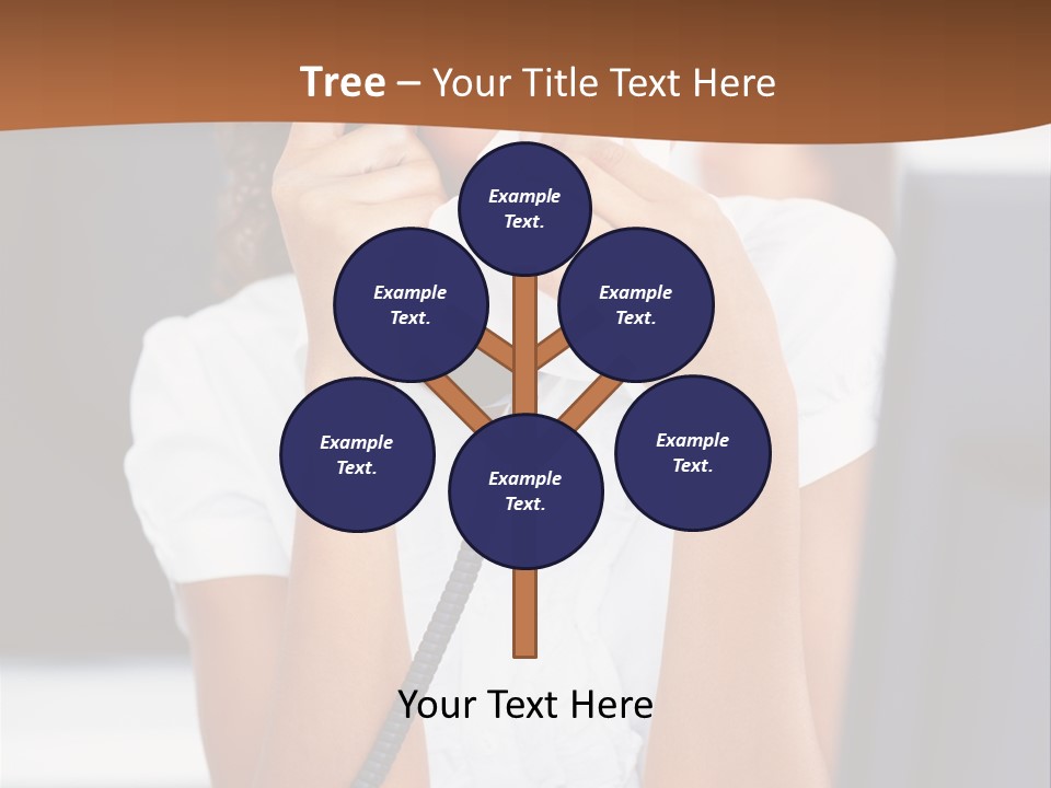 Table People Girl PowerPoint Template