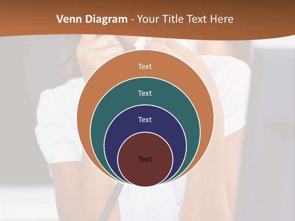 Table People Girl PowerPoint Template
