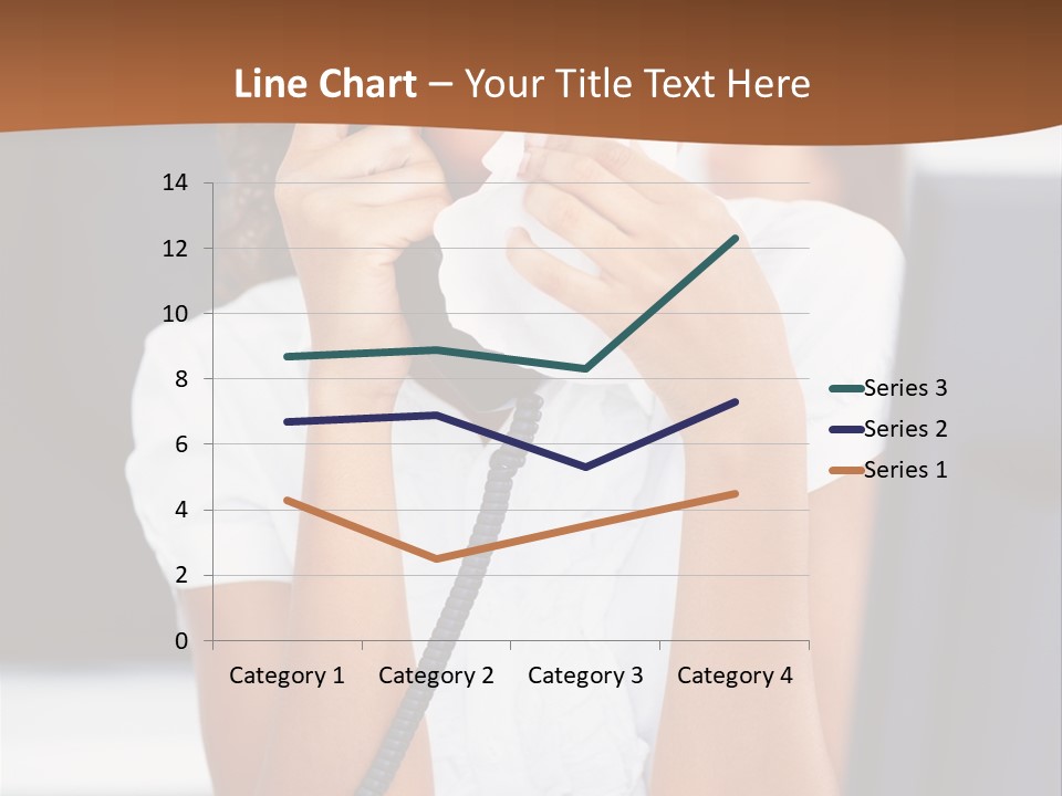 Table People Girl PowerPoint Template