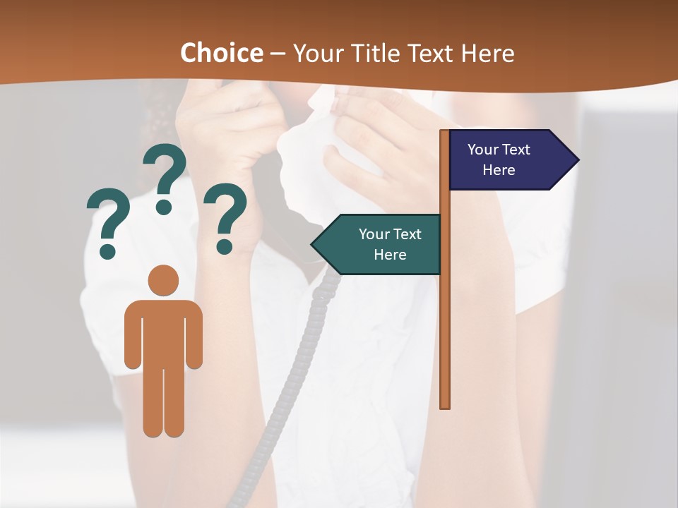 Table People Girl PowerPoint Template