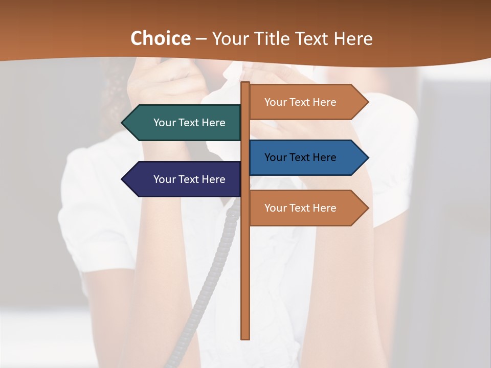 Table People Girl PowerPoint Template