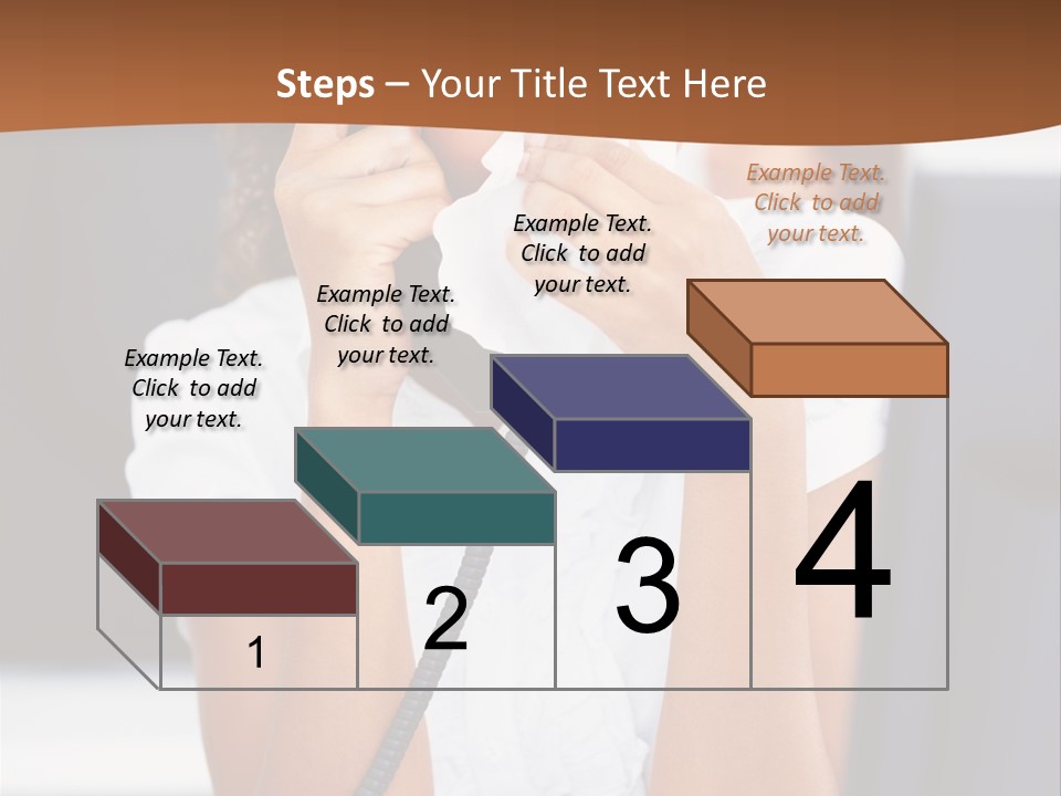 Table People Girl PowerPoint Template