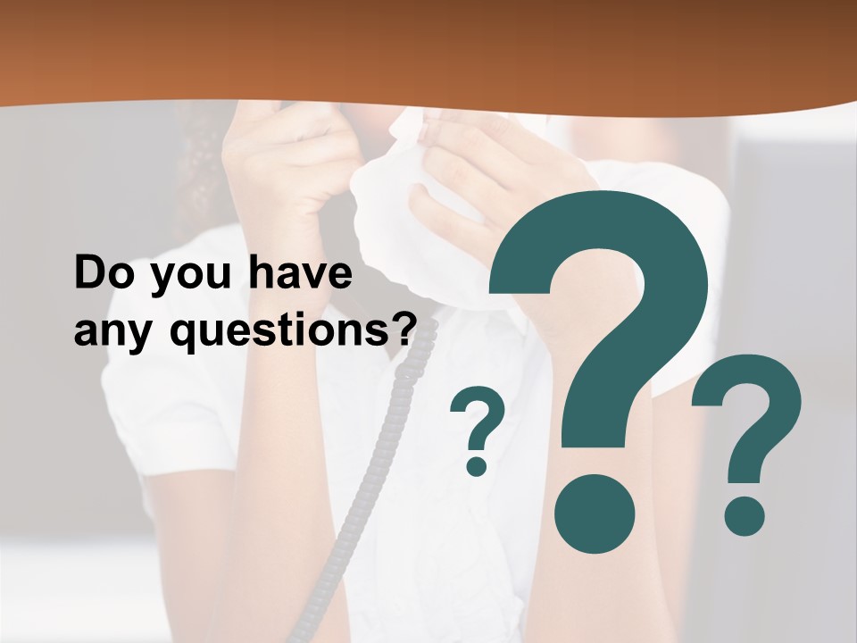 Table People Girl PowerPoint Template