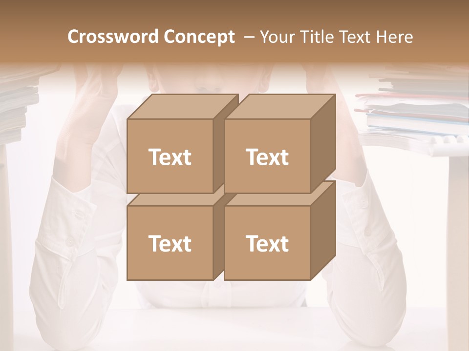 Table People Girl PowerPoint Template