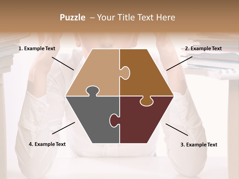 Table People Girl PowerPoint Template