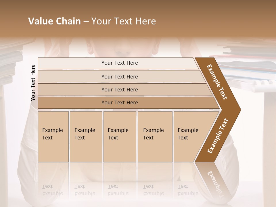 Table People Girl PowerPoint Template