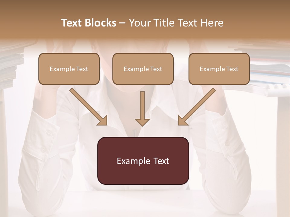 Table People Girl PowerPoint Template