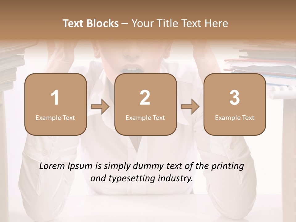 Table People Girl PowerPoint Template
