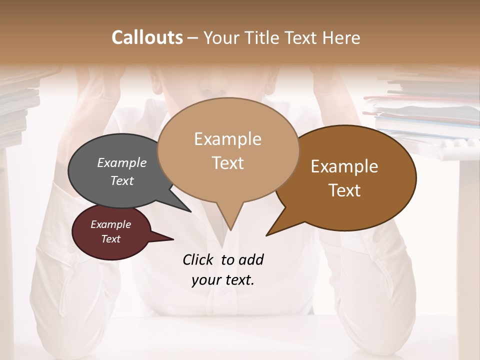 Table People Girl PowerPoint Template