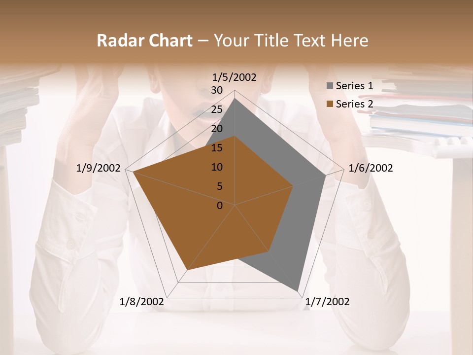 Table People Girl PowerPoint Template