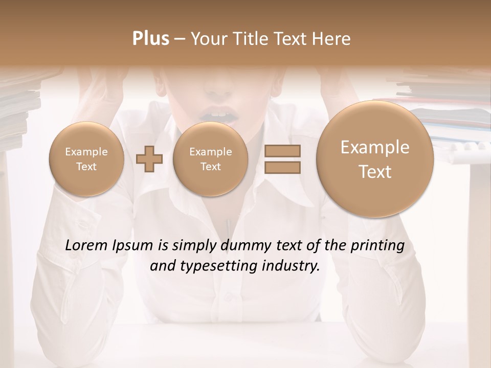 Table People Girl PowerPoint Template