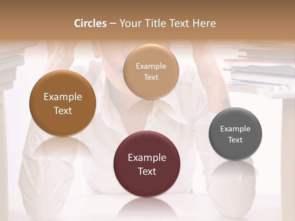 Table People Girl PowerPoint Template