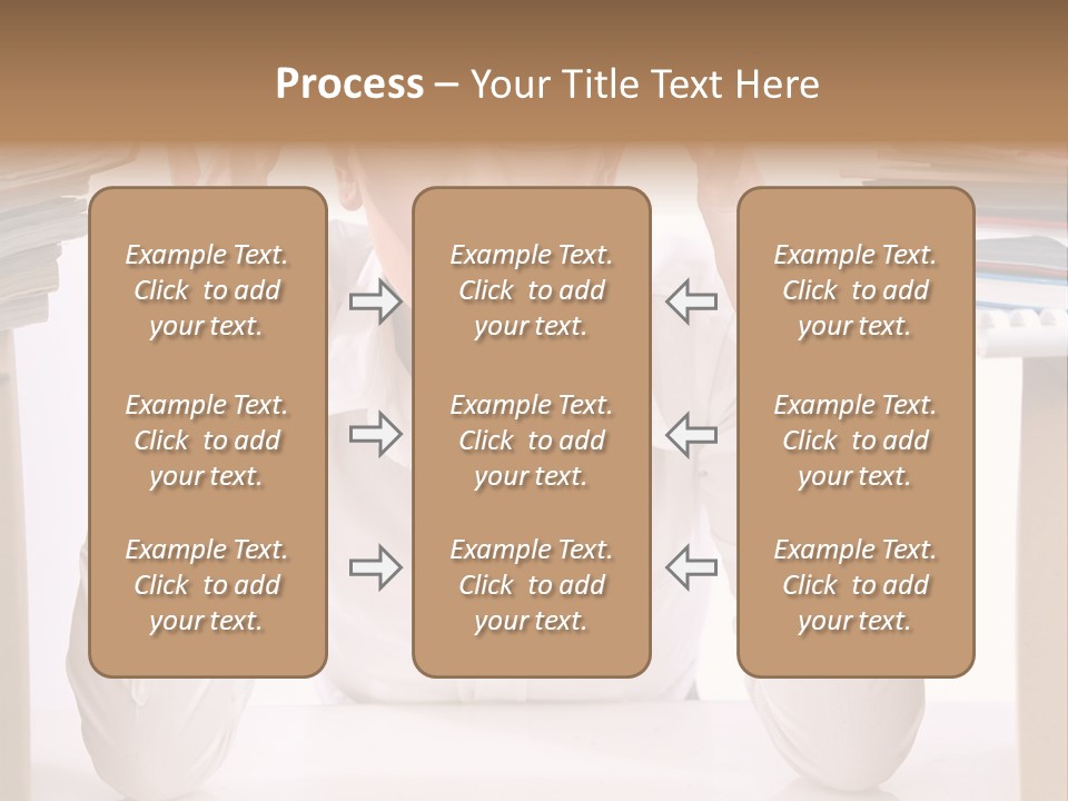 Table People Girl PowerPoint Template