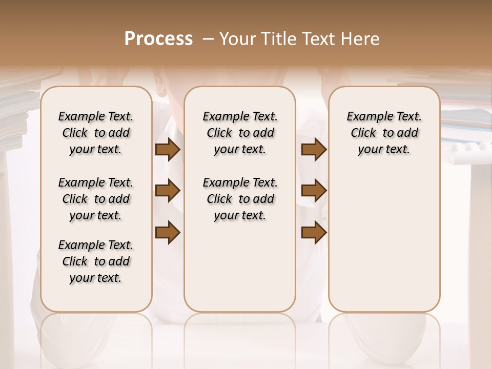 Table People Girl PowerPoint Template