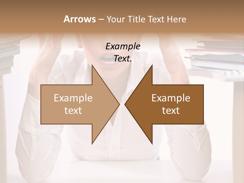 Table People Girl PowerPoint Template