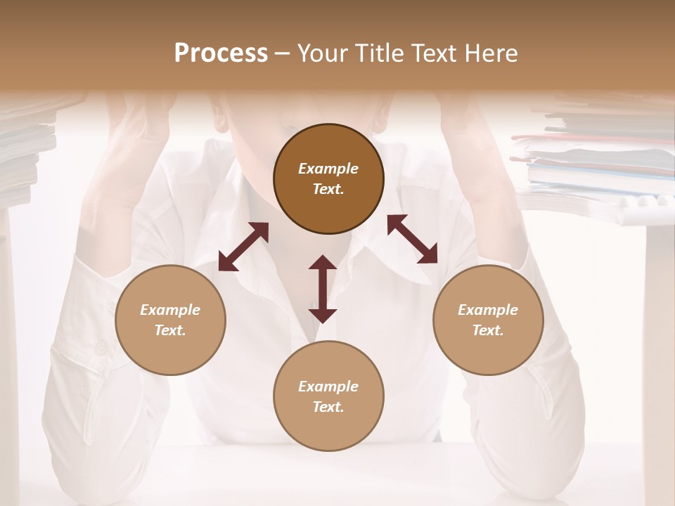 Table People Girl PowerPoint Template