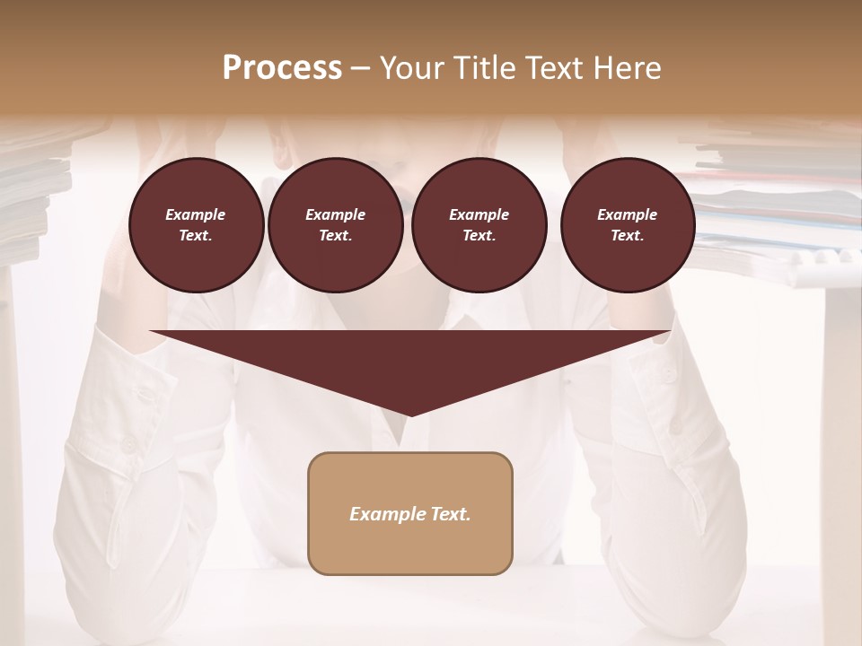 Table People Girl PowerPoint Template