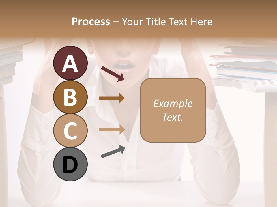 Table People Girl PowerPoint Template