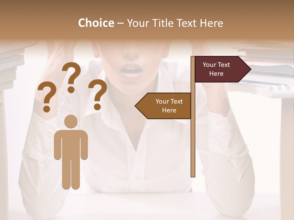 Table People Girl PowerPoint Template