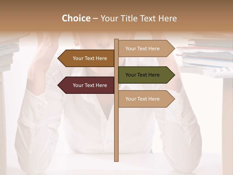 Table People Girl PowerPoint Template