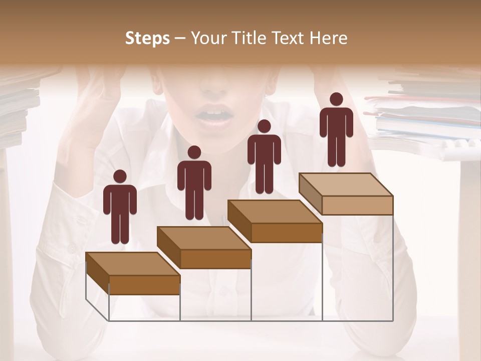Table People Girl PowerPoint Template