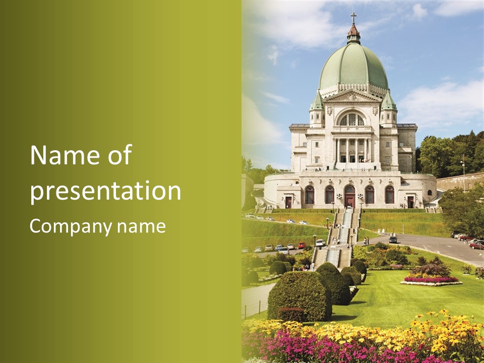 Oratory Montreal Christian PowerPoint Template