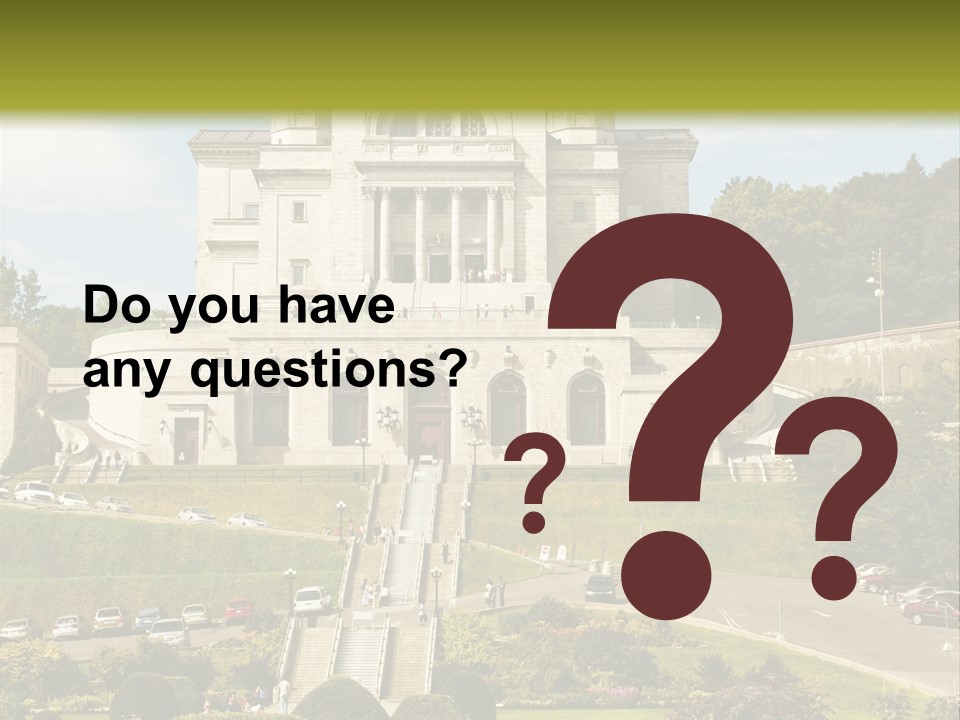 Oratory Montreal Christian PowerPoint Template