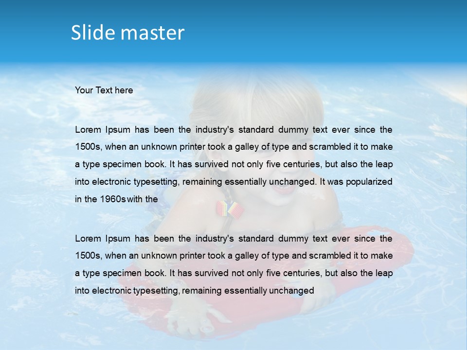 Summer Child Little PowerPoint Template
