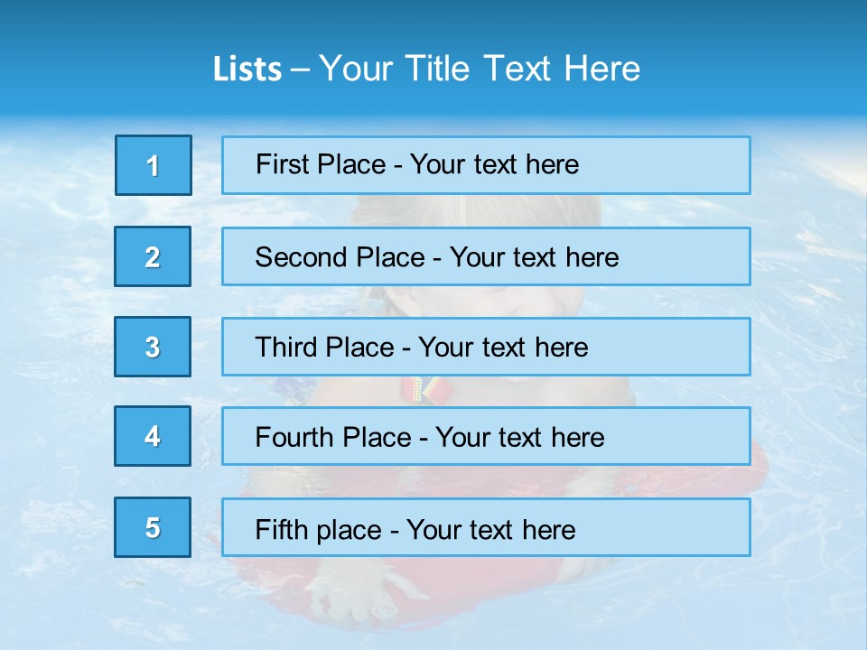 Summer Child Little PowerPoint Template