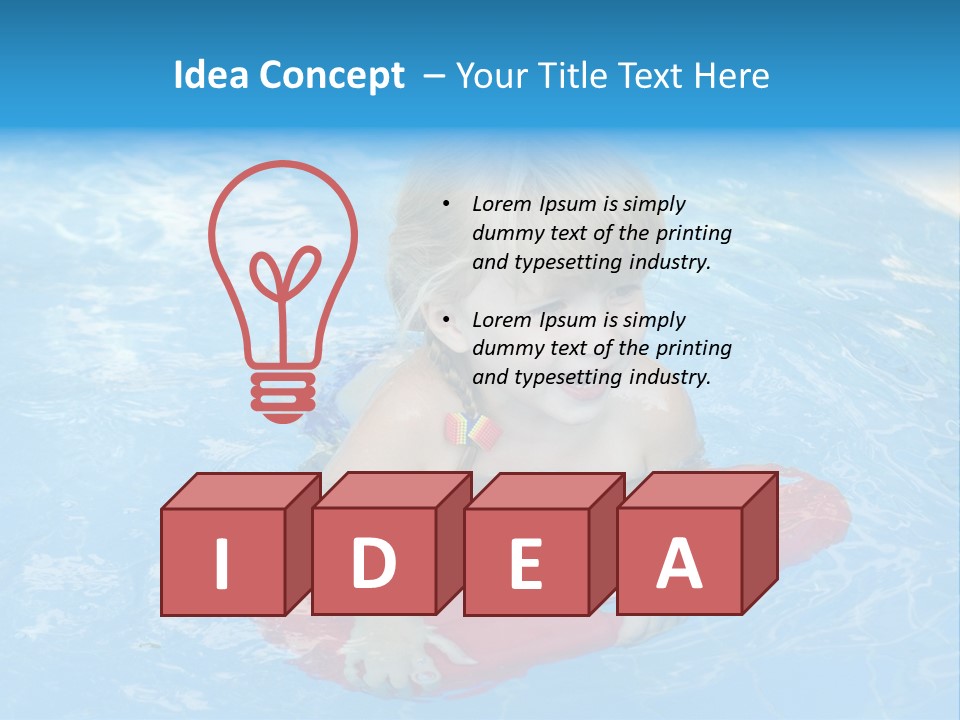 Summer Child Little PowerPoint Template